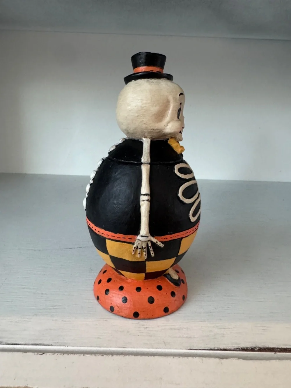 NEW Bethany Lowe Johanna Parker Silly Bones Spooks Jar Resin Halloween Skeleton